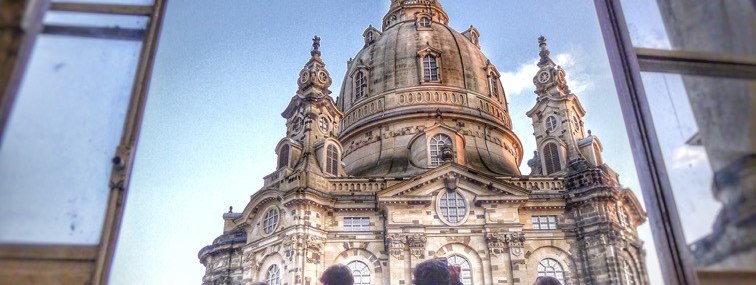 Blick auf die Frauenkirche in Dresden. - BAHNHIT.DE, © Rainer Hillebrand